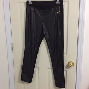 Michael Kors Faux Leather Front Leggings
